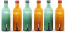 NAYASA Bono Water Bottle | Leak proof | BPA Free 1000 ml Bottle (Pack of 6, Orange,Green, Plastic)...