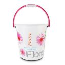 Nayasa Boon Bucket Bucket No. 18-16 Ltrs, Pack of 2, Floral Print Plastic Bathroom Set, Ideal for Home & Office, Medium, Pink...