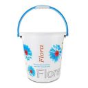 Nayasa Boon Bucket Bucket No. 18-16 Ltrs, (Pack of 2) Floral Print Plastic Bathroom Set...