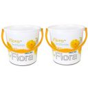 Nayasa Boon Bucket Bucket No. 18-16 Ltrs, Pack of 2, Floral Print, Yellow...