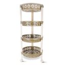 Nayasa Candy Round Trolley 4 Layers | Kitchen Organizer