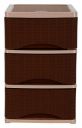 Nayasa Cane Tuckins No. 23 | Multi-Compartment Plastic Drawers | Storage Organizer | Multipurpose Plastic Modular Storage Organizer Box | 39.3 X 29.6 X 46.8 cm | Brown...