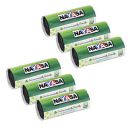 Nayasa Disposable Enviorment Friendly Garbage Bags- Pack Of 6 With 30 Piece Roll, Medium Size Bags, Size 48cm X 53 cm, Black...