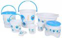 Nayasa Flora 8 Piece Bathroom Accessories Set, Complete Plastic Bathroom Utility Combo with Bucket, Mug and Daily Use Essentials for Home, Blue...