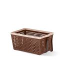 Nayasa Frill No. 1 Fruit Basket | 3 Litre | Veg Baskets for Storage in Kitchen | Food Basket for Kitchen | Chocolate...