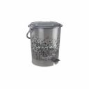 Nayasa Funk Pedal Bin - 6 Ltrs | Garbage Waste Bin With Lid and Handle | Kitchen-Bathroom Dustbin | Strong & Durable Plastic | Grey...