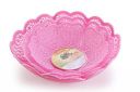 Nayasa Heart 3 Piece Plastic Fruit Basket Set (Pink)...
