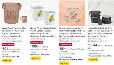 Upto 66% OFF - Nayasa Home & Kitchen Products