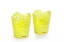 Nayasa Lacy 2 Piece Plastic Tall Basket Set, Green...