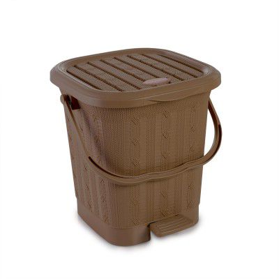 Nayasa Mikado Dustbin with Lid & Handle | Large 13.5 Litres Waste Bin