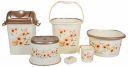 Nayasa Plastic 6 Piece Bathroom Set (Standard, Cream) (SSB184)...