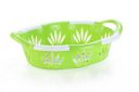 Nayasa Plastic Blossom 2 Piece Oval Fruit Basket Set (Green)...