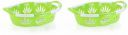 NAYASA Plastic Blossom oval Basket (Pack of 2)...