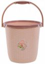 Nayasa Plastic Bucket (22 Cm X 22 Cm X 45 Cm, Brown)...
