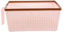 Nayasa Plastic Frill Basket No.2, Peach (SSB062)...