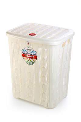 Nayasa Plastic Knitting Laundry Basket