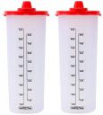 Nayasa Plastic Oil Dispenser 1000 ml Set of 2 Red...