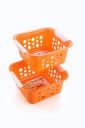 Nayasa Plastic Spotty No. 1 Fruit Basket (Small, Orange)...