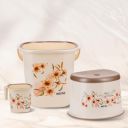 Nayasa Plastic Sqr DLX 3 Pcs Bathroom Set | Bucket 18 L + Mug 1.5 L + 508 DLX Stool...