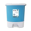 Nayasa Plastic Unibin Square | 33 Ltrs | Pedal Dustbin | 37 cm X 38 cm X 43.5 cm | Blue...