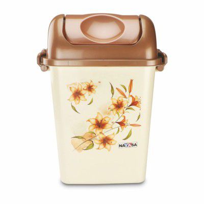 Nayasa Rectangular Swing Bin No 13 with Swing Lid, Capacity- 13.5 Liters