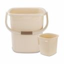 Nayasa Rimmy Plastic Bucket Set for Bathroom | ...
