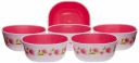 Nayasa Superplast Square DLX Plastic Bowl Set, 200 ml, Set of 6...