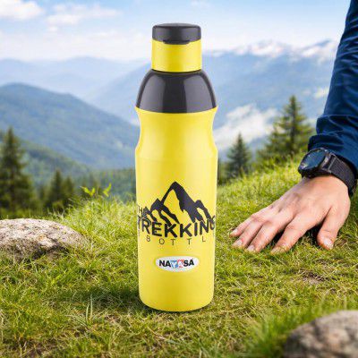 Nayasa Trekking 700ml Water Bottle | BPA-Free Insulated Plastic Inner 