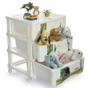 Nayasa Tuckins Deluxe No. 23 | Multi-Compartment Plastic Drawers | Storage Organizer | Multipurpose Plastic Modular Storage Organizer Box | 39.3 X 29.6 X 46.8 cm | White & Green...