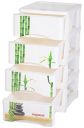 Nayasa Tuckins Deluxe No. 24 | Multi-Compartment Plastic Drawers | Storage Organizer | Multipurpose Plastic Modular Storage Organizer Box | 39.3 X 29.6 X 61.4 cm | White & Green...