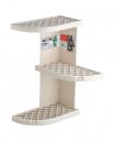 Nayasa ZIG ZAG BATHROOM CORNER RACK-CREAM...