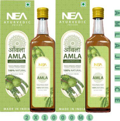Nea Amla Ayurvedic Juice to Boost Immunity, Improve Eyesight & Ageing (1000x2 ml)  (Pack of 2)