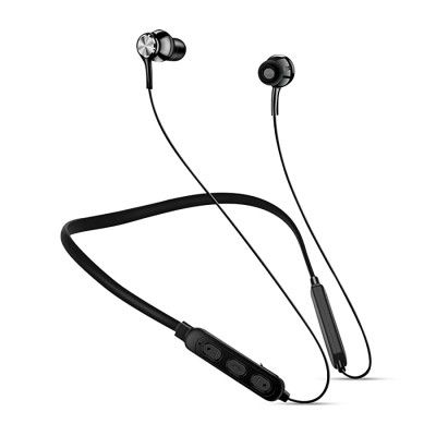Neckband Bluetooth Headphones, Sport Wireless Bluetooth Earphone with Mic Waterproof with Magnetic in Ear Earbuds 10Hrs Playtime Bluetooth V5.0 Hi-Fi Sound (Black)