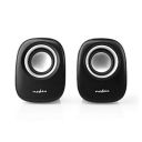 NEDIS® PC Speaker 2.0 | 12W  | USB Powered | Volume Control Silver/Black...