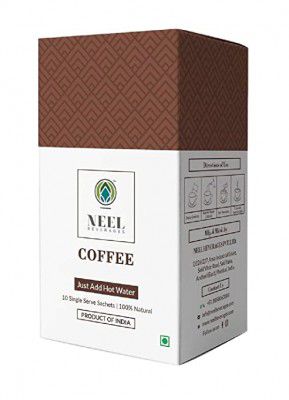 Neel Beverages - Instant Premix Coffee Sweetened - 100% Natural 20 Single Sachets - Instant Coffee Powder - 400gm (200gm Pack of 2)