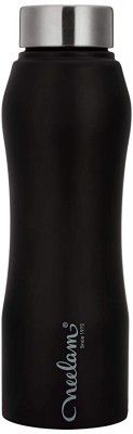 Neelam Gymbo Stainless Steel Fridge Bottle Black 750 ml, Set of 1