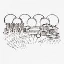 NEELAM Pack of 101 Stainless Steel Premium Eco Dinner Set Dinner Set (Silver)...
