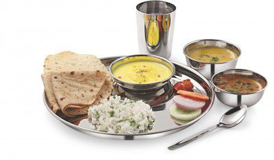 neelam Stainless Steel 22 Gauge, 12 Pieces Solid Dinner Set