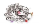 Neelam Stainless Steel 22 Gauge Premium Dinner Set, 24 Pcs, Silver...