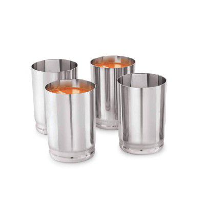 neelam Stainless Steel 7, 22 Gauge PRM Delux Amrapali Glass, 300 ml, Set of 4