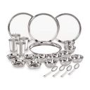 Neelam Stainless Steel Delight Solid Dinner Set (24 Pcs Set)...