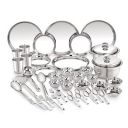 Neelam Stainless Steel Delight Solid Dinner Set, 46 Pieces ...