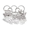 Neelam Stainless Steel Dinner Set Shagun (65 Pcs Set)...