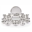 Neelam Stainless Steel Premium Dinner Set Combo (Set of 24 Pcs)...