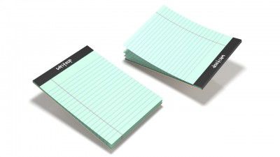 NEELGAGAN Writeup Pad | Premium 70 GSM Paper A4 Note Pad Ruled 100 Pages In Green Color (Pack Of 4)