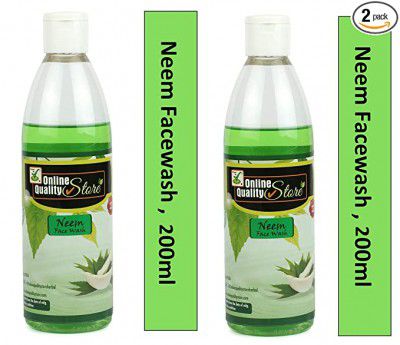 Online Quality Store neem face wash| herbal face wash| Face Wash (200ml Each, Pack of 2)