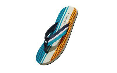 Neeman's Modern Striped Fusion Flip Flops for Men | Orthopedic & Cushioned Slippers 