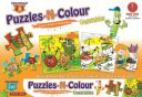 Negi Educational Vegetables Puzzle-N-Colour 2 in 1,Reusable Fun Activity for Kids,Colour It and Wipe It Off! (Vegetables)...