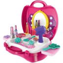 Negi Kid Attractive 21Pcs Fashion Suitcase Pretend Play Makeup Accessories for Girls...