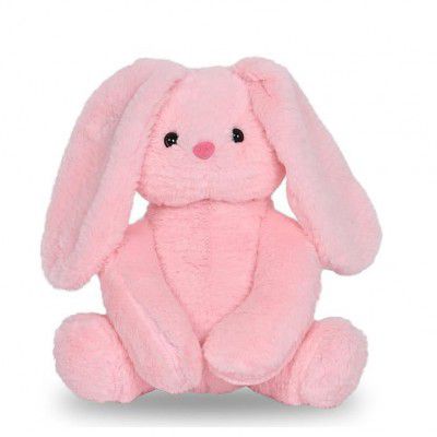 NEKKO Cute Baby Pink Bunny Soft Toy for Girls/Kids | Huggable Rabbit with Long Ears | Soft Stuffed Plush Animal | - 35cm